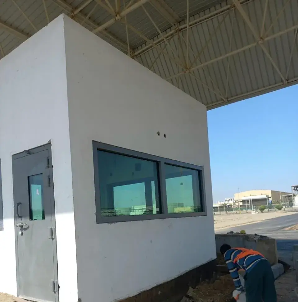 Guard house entrance and finishing