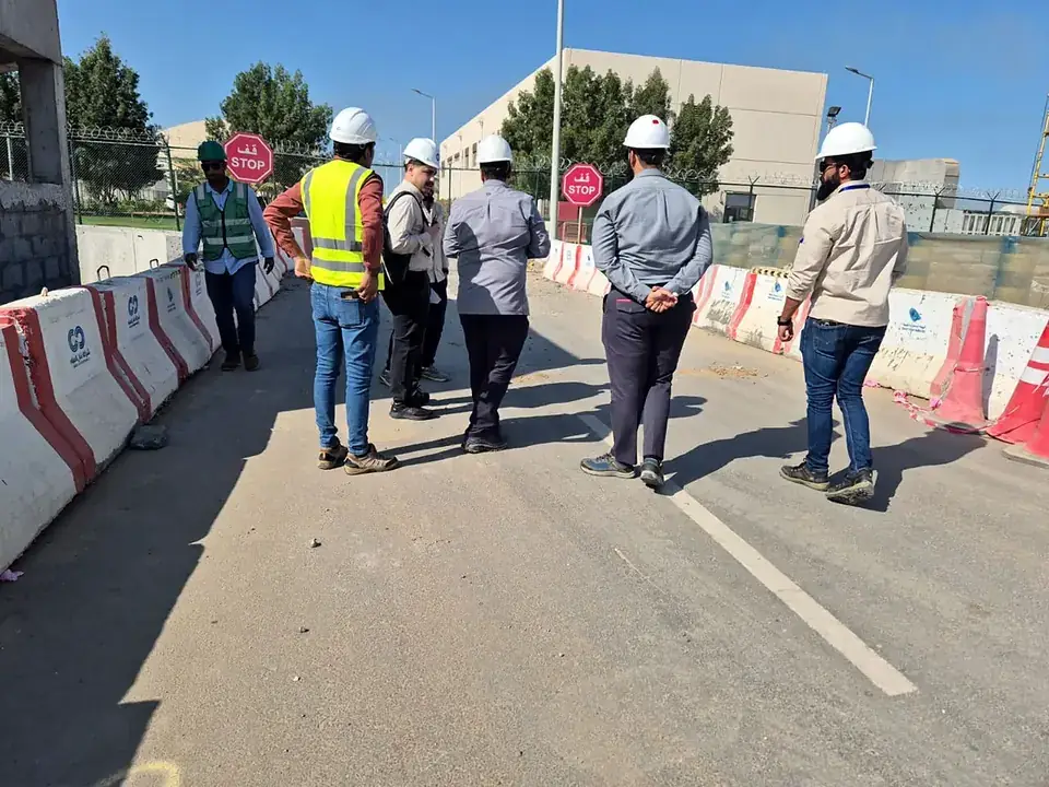 Management site walk with the client